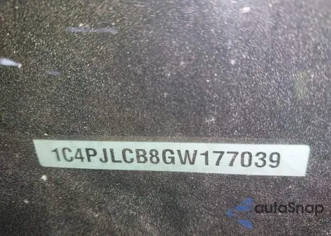 2016 Jeep Cherokee Latitude from USA, damaged, VIN 1C4PJLCB8GW177039